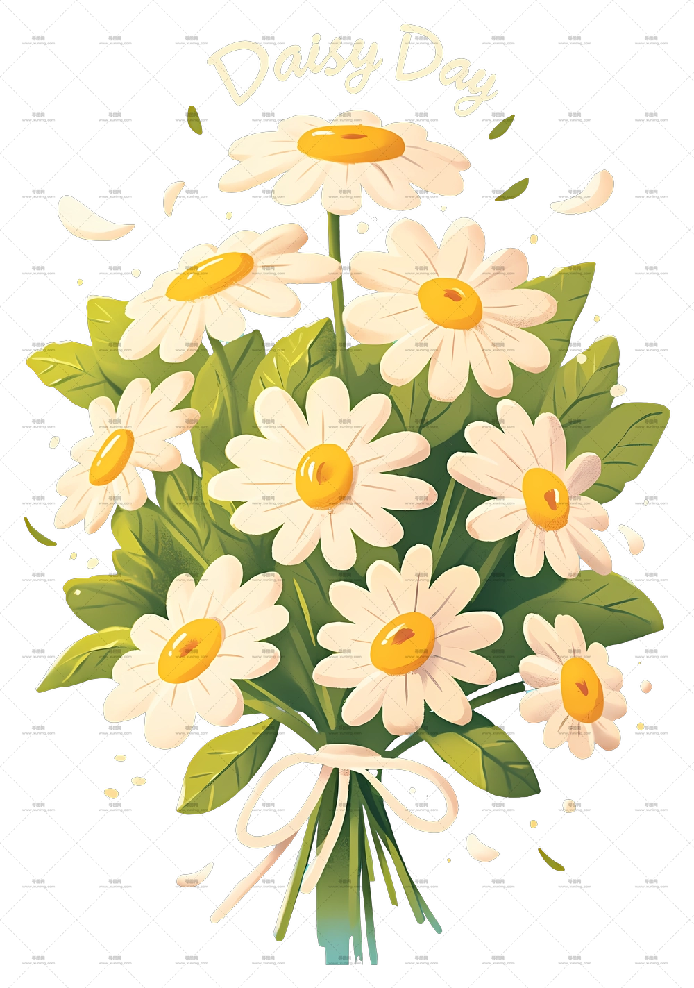 雏菊日 – 雏菊花束插画PNG免抠图预览图 雏菊日 – 雏菊花束插画PNG免抠图预览图