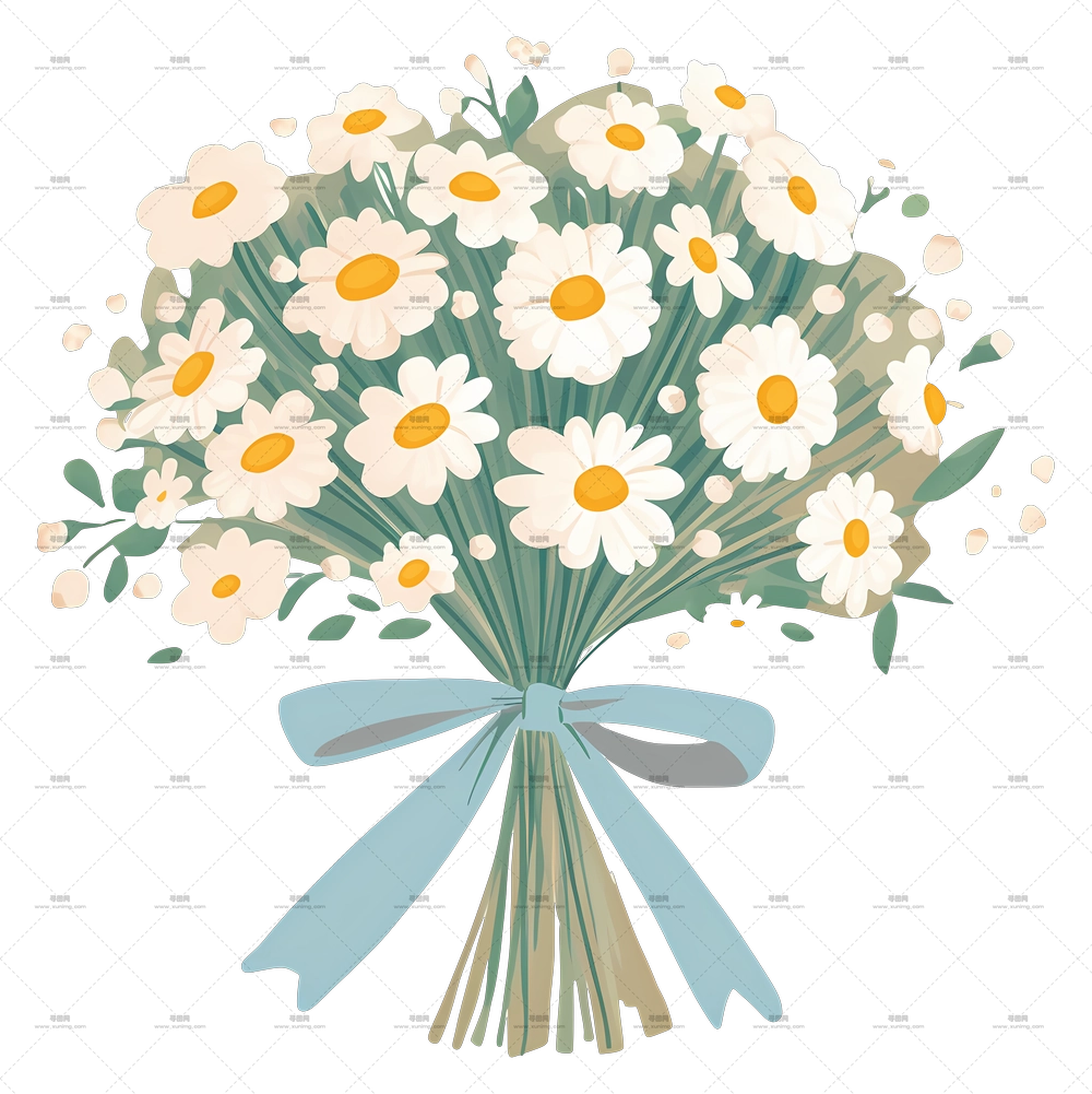 达莉花束 – 美丽的达莉花束配丝带PNG免抠图预览图 达莉花束 – 美丽的达莉花束配丝带PNG免抠图预览图