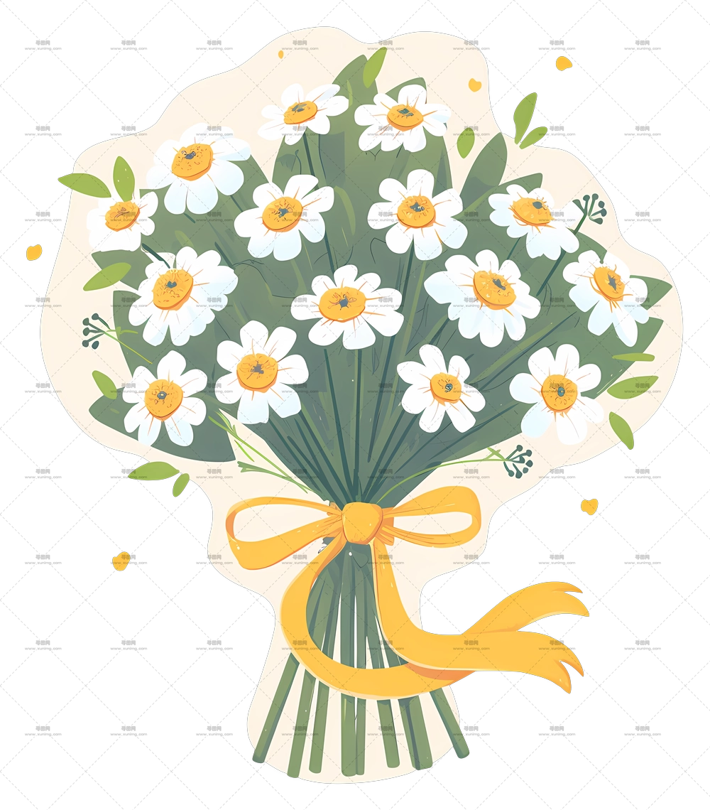 雏菊花束 – 雏菊花束PNG免抠图预览图