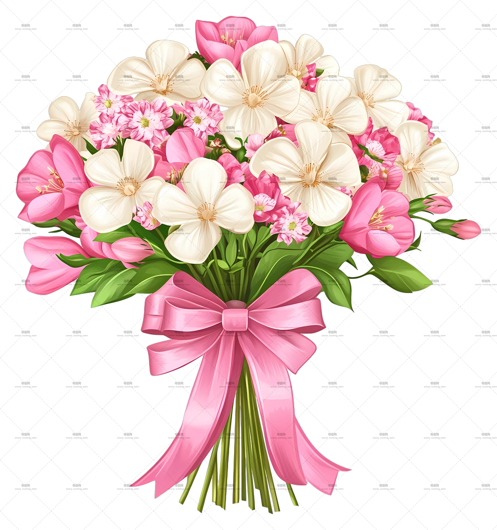 生日鲜花 – 精美花束PNG免抠图预览图