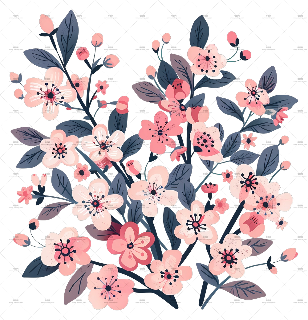 花束插画PNG免抠图预览图