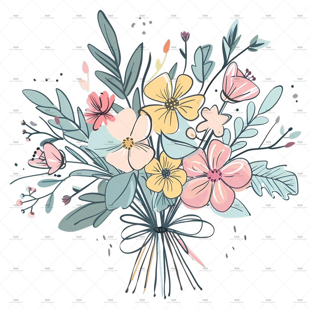 美丽的花束PNG免抠图预览图
