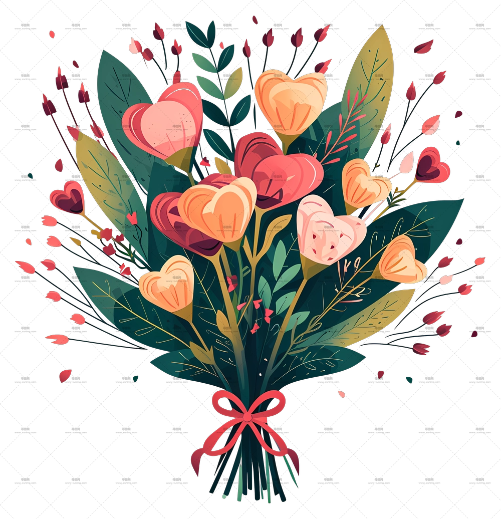 美丽的花束PNG免抠图预览图