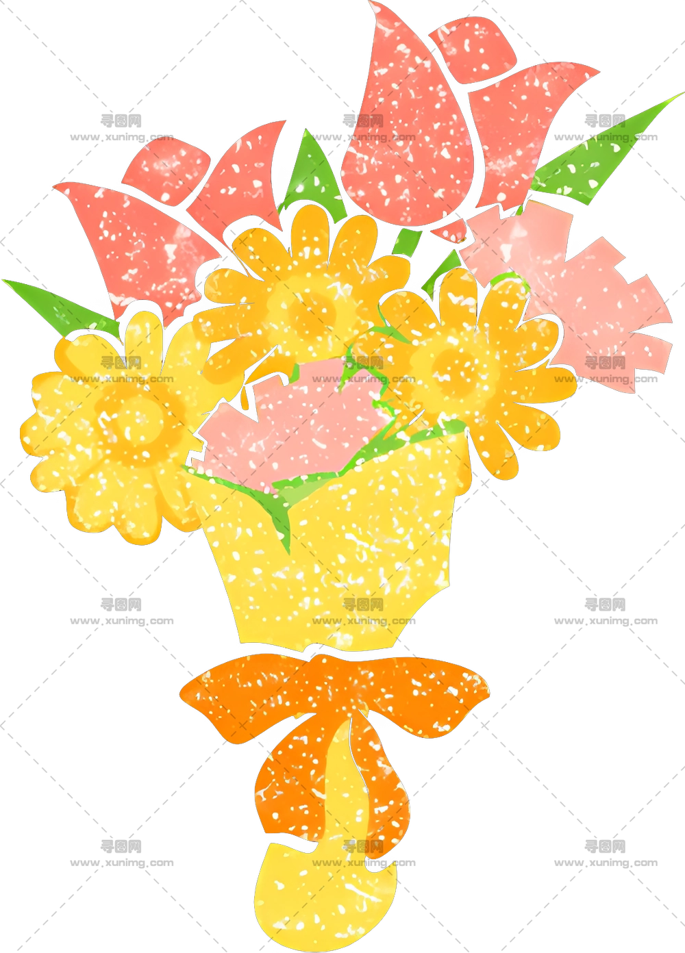 图标 – 色彩缤纷的花束PNG免抠图预览图