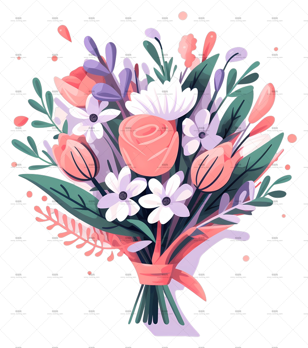 美丽的花束PNG免抠图预览图