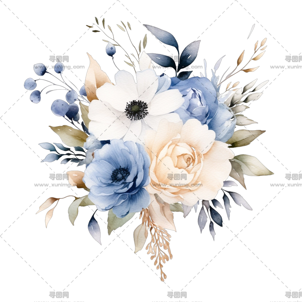 婚礼花 – 柔和的花束插画PNG免抠图预览图 婚礼花 – 柔和的花束插画PNG免抠图预览图