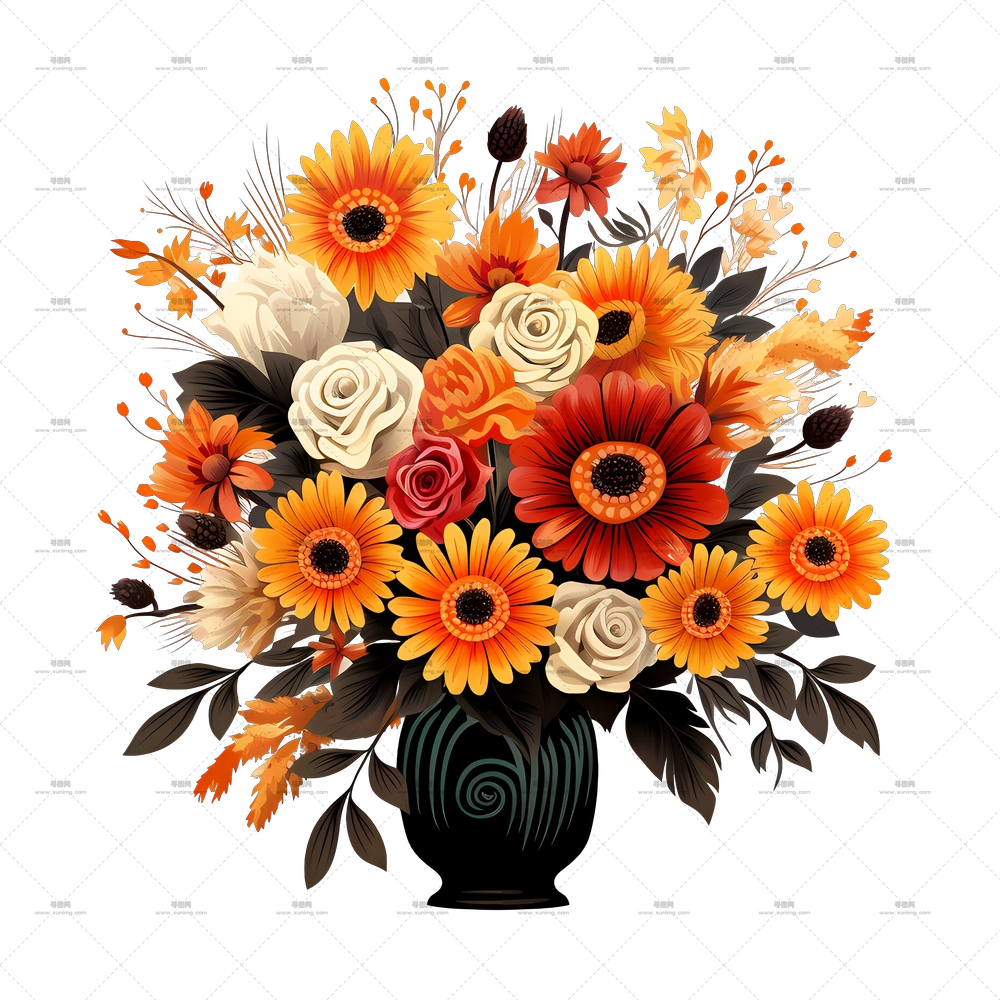 万圣节 – 美丽的花束PNG免抠图预览图