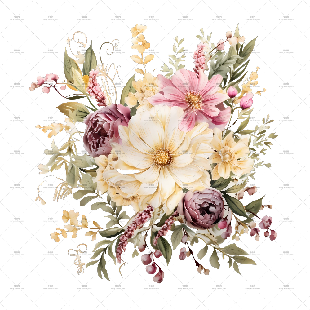 精美的花束PNG免抠图预览图