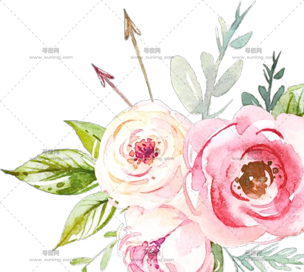 花卉花束 – 水彩花卉花束PNG免抠图预览图