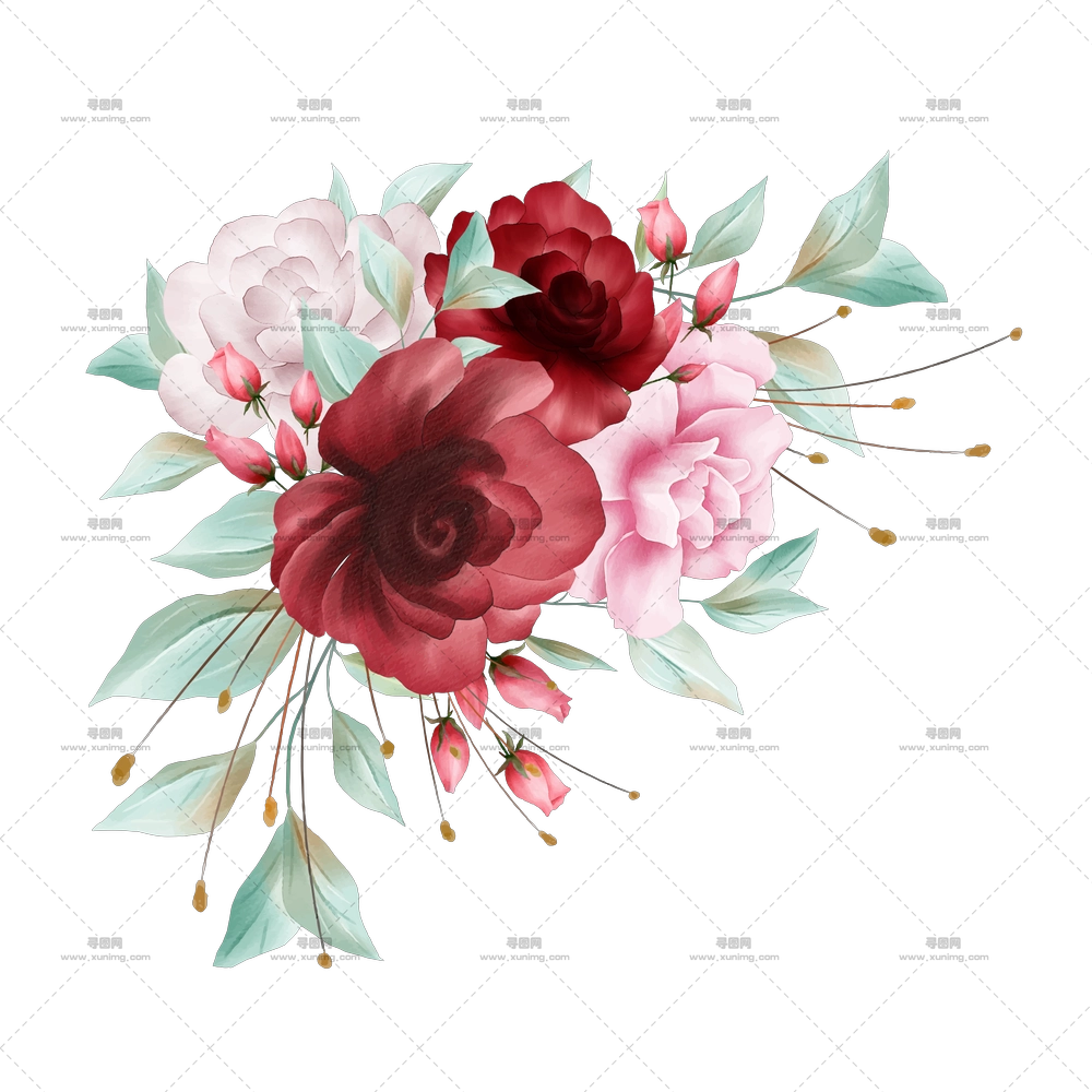 美丽的花束PNG免抠图预览图