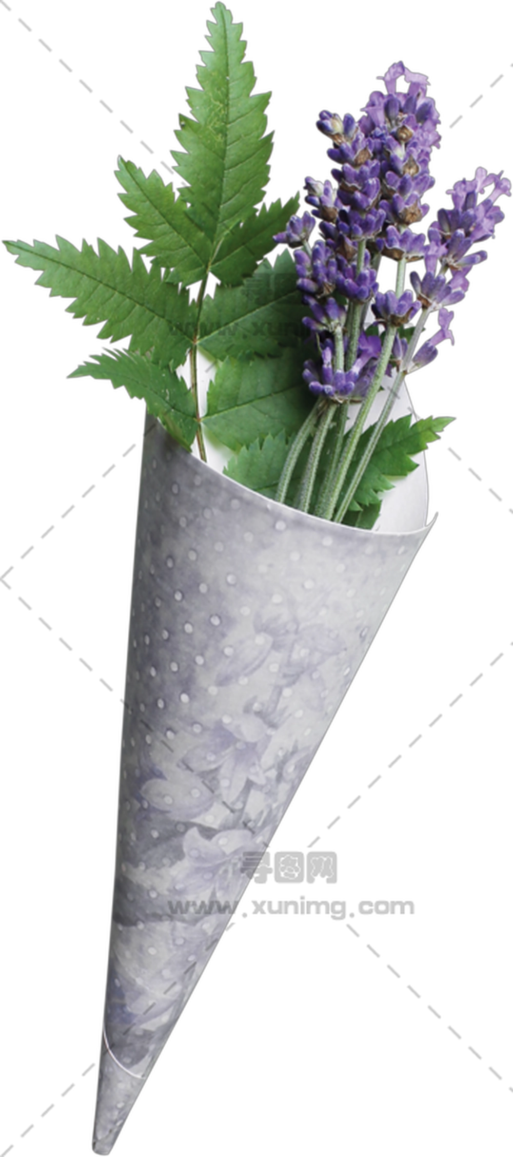 薰衣草花束 – 纸杯薰衣草花束PNG免抠图预览图