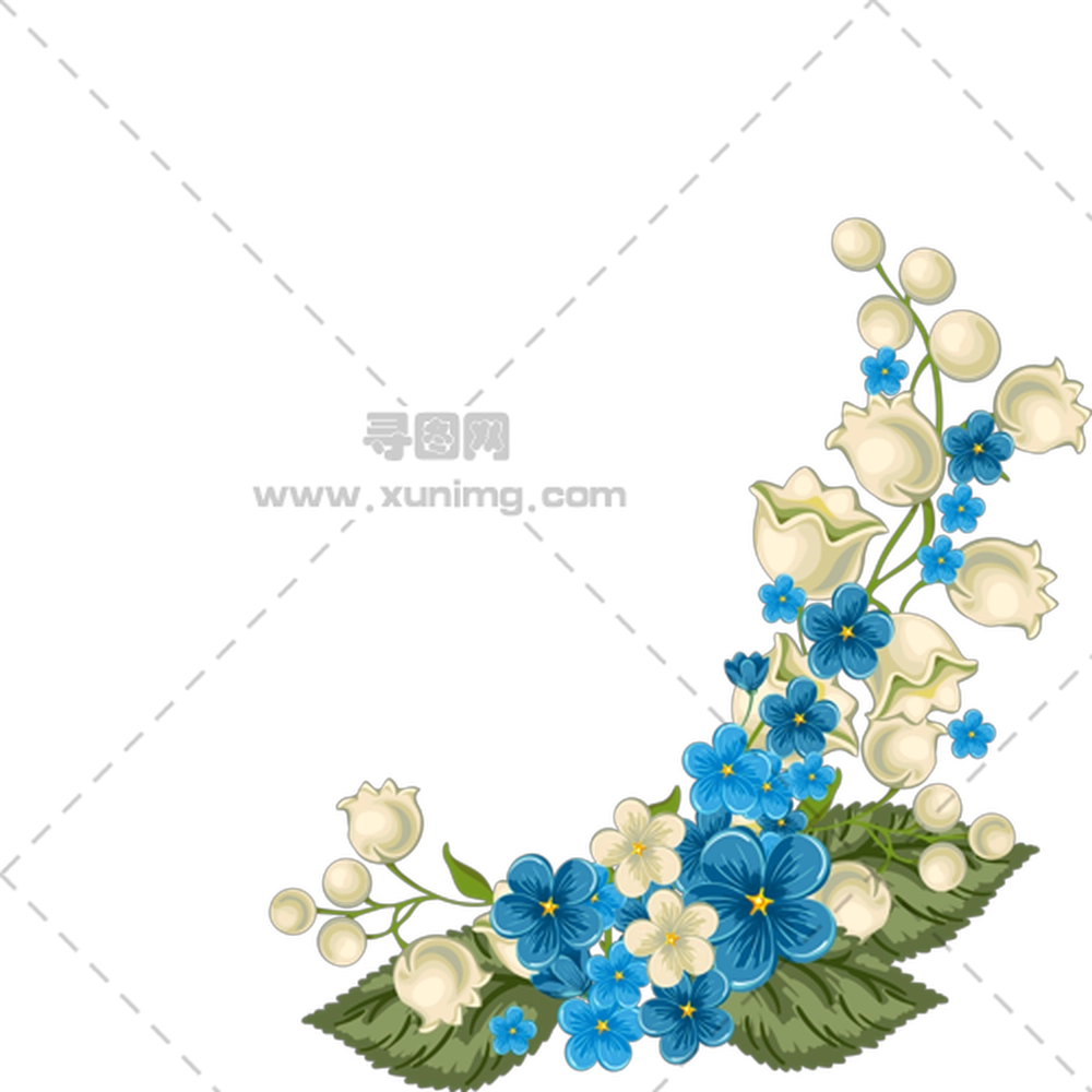 精致花角设计PNG免抠图预览图