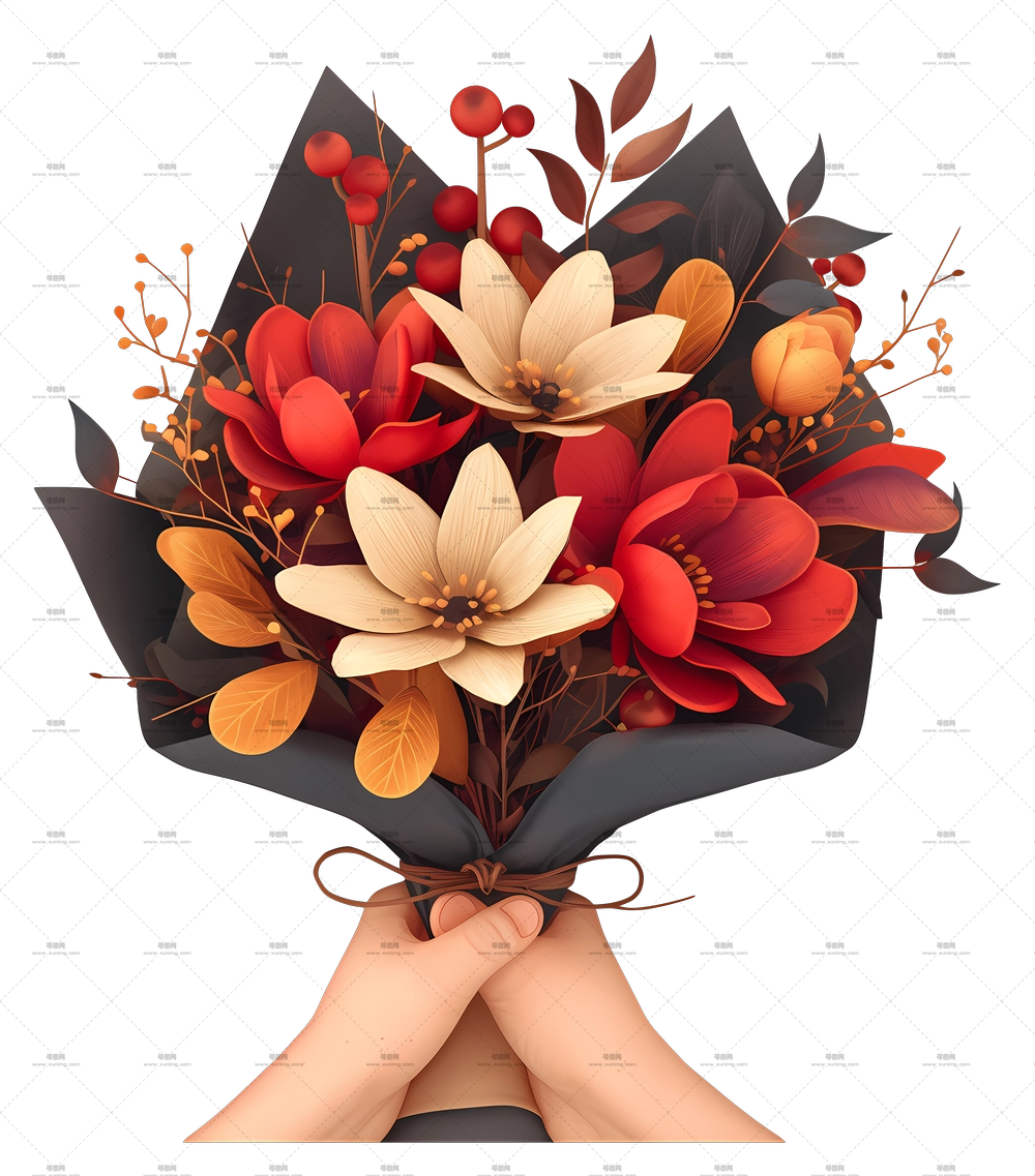 手捧花束 – 手中的花束PNG免抠图预览图