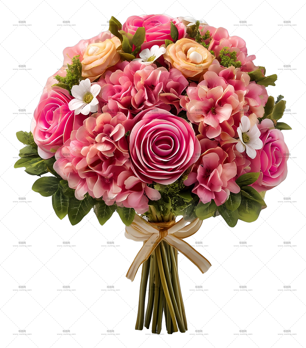 粉花束 – 粉花束PNG免抠图预览图