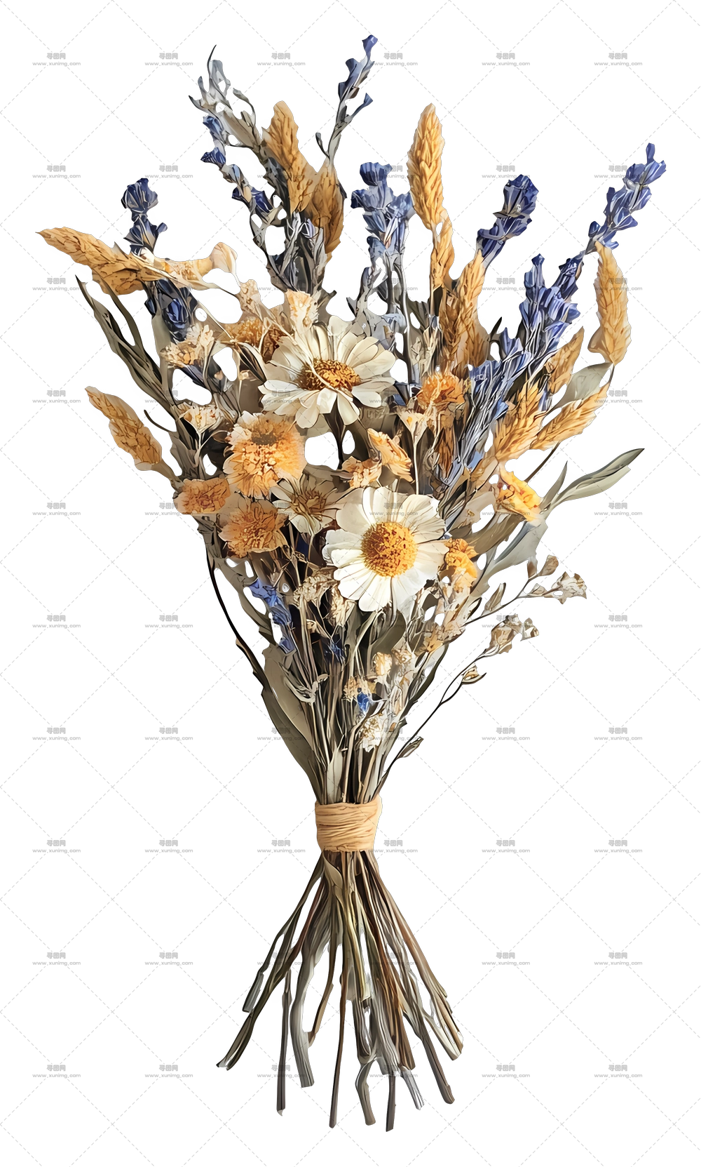 干花艺术 – 乡村风干花束装饰PNG免抠图预览图