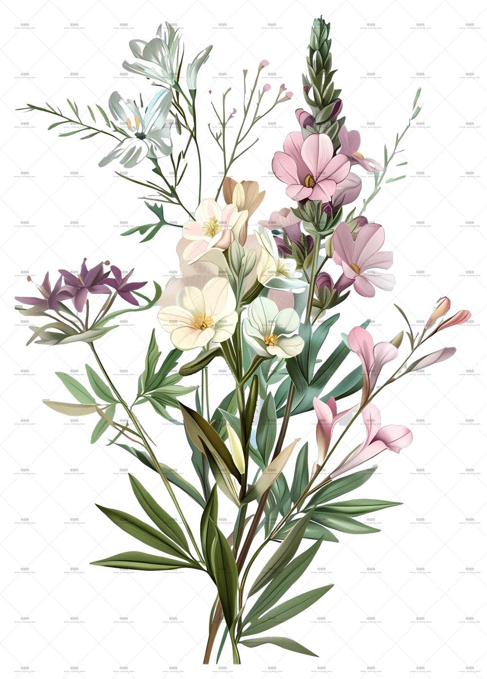 复古花束 – 精美花卉束PNG免抠图预览图 复古花束 – 精美花卉束PNG免抠图预览图