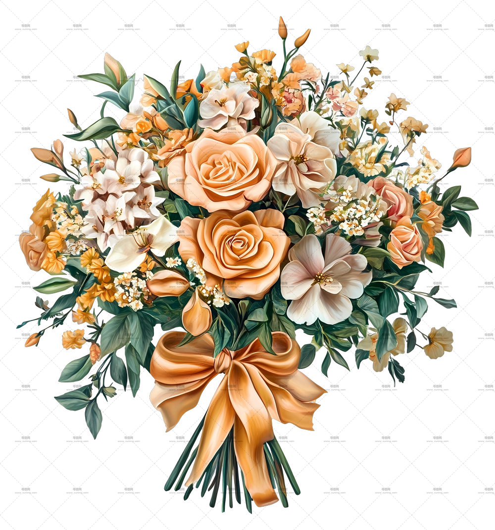 生日鲜花 – 精美花束PNG免抠图预览图