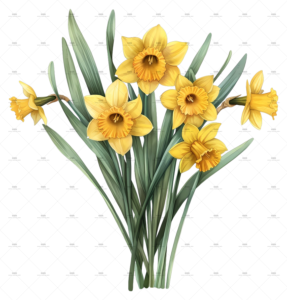 黄色郁金香花束 – 明亮黄色郁金香花束PNG免抠图预览图 黄色郁金香花束 – 明亮黄色郁金香花束PNG免抠图预览图