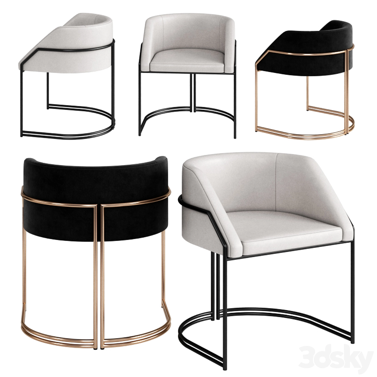 GIOPAGANI 椅子3D模型预览图 GIOPAGANI 椅子3D模型预览图