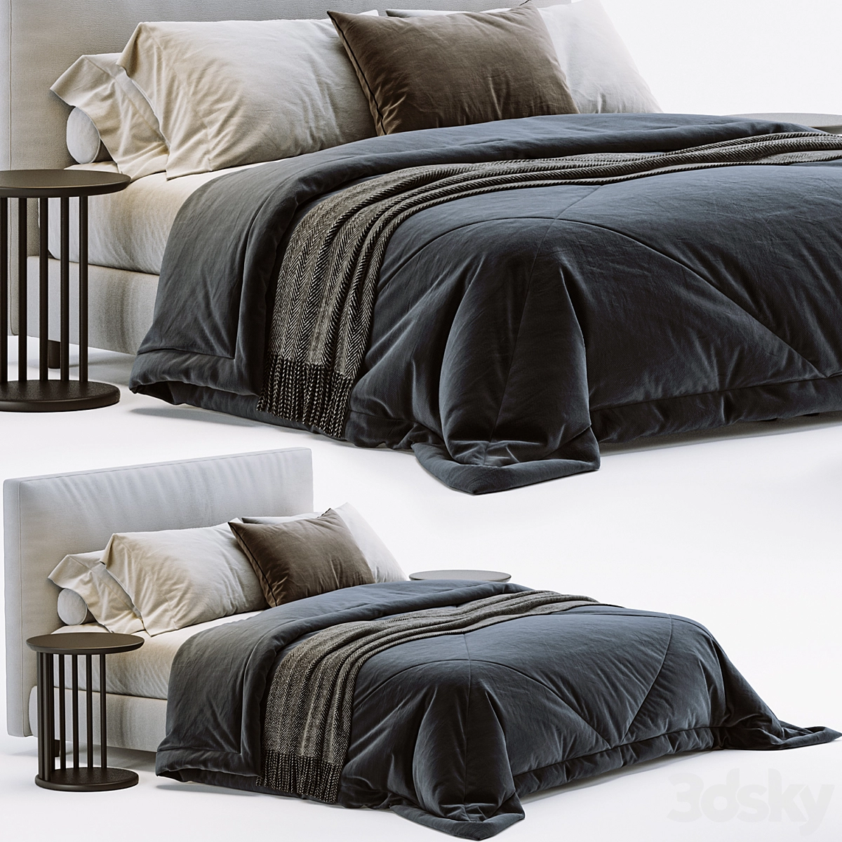 宜家 Dunvik双人床3D模型预览图 宜家 Dunvik双人床3D模型预览图