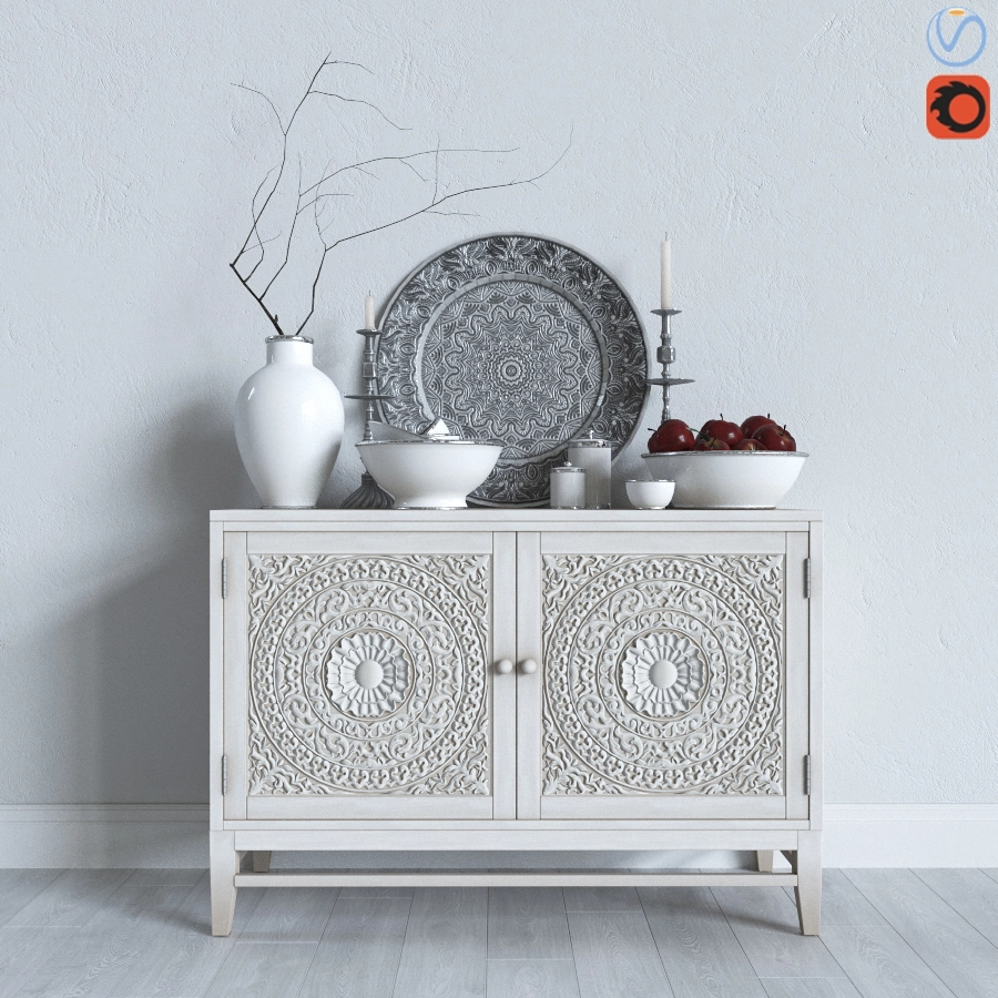 摩洛哥风格的装饰套装3D模型预览图 摩洛哥风格的装饰套装3D模型预览图