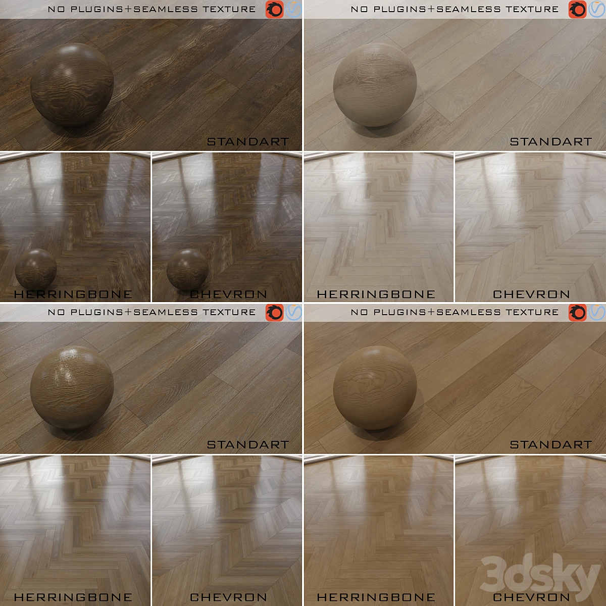 木地板无缝纹理3D模型预览图 木地板无缝纹理3D模型预览图