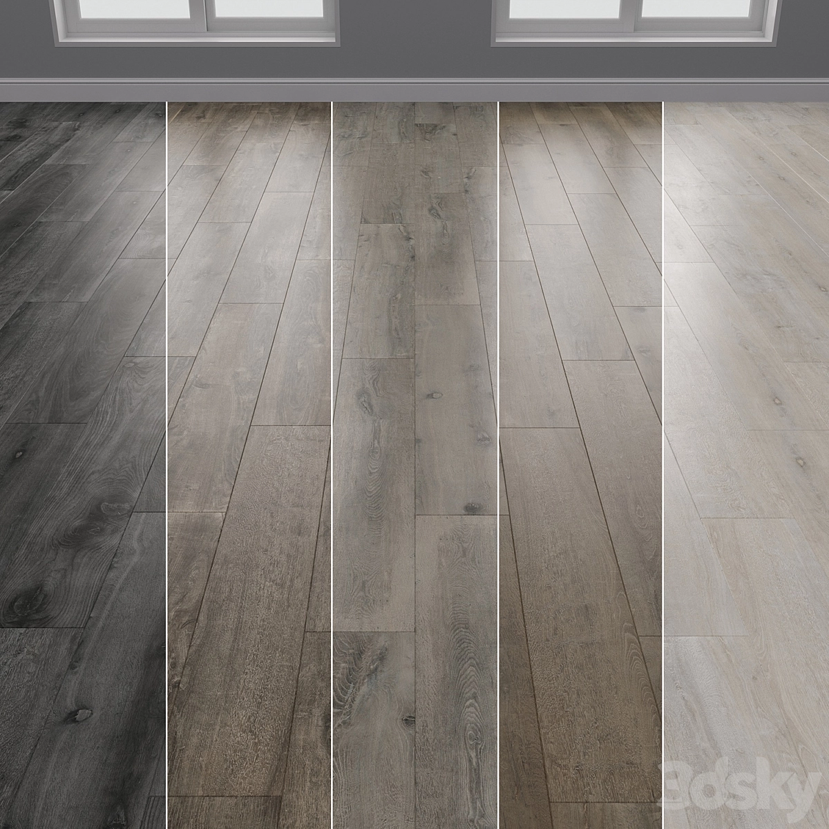 现代风格的木质地板3D模型预览图 现代风格的木质地板3D模型预览图