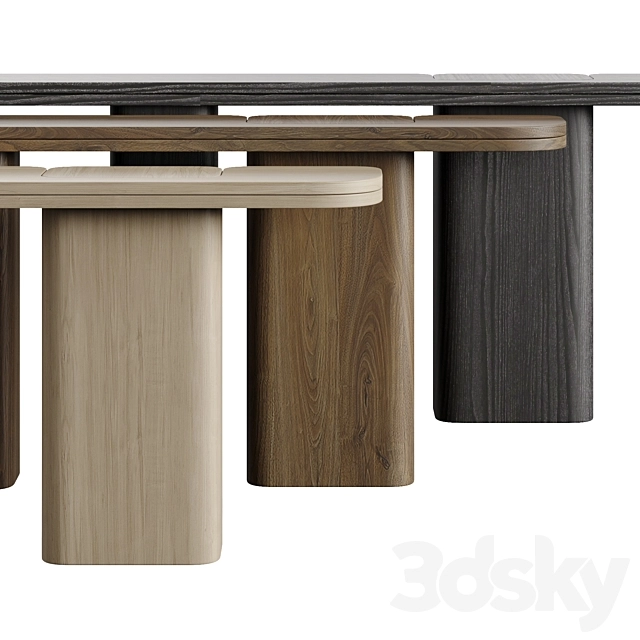 轻奢实木大理石玄关台3D模型预览图 轻奢实木大理石玄关台3D模型预览图