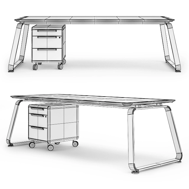 70年代书桌电脑桌3D模型预览图1 70年代书桌电脑桌3D模型预览图1