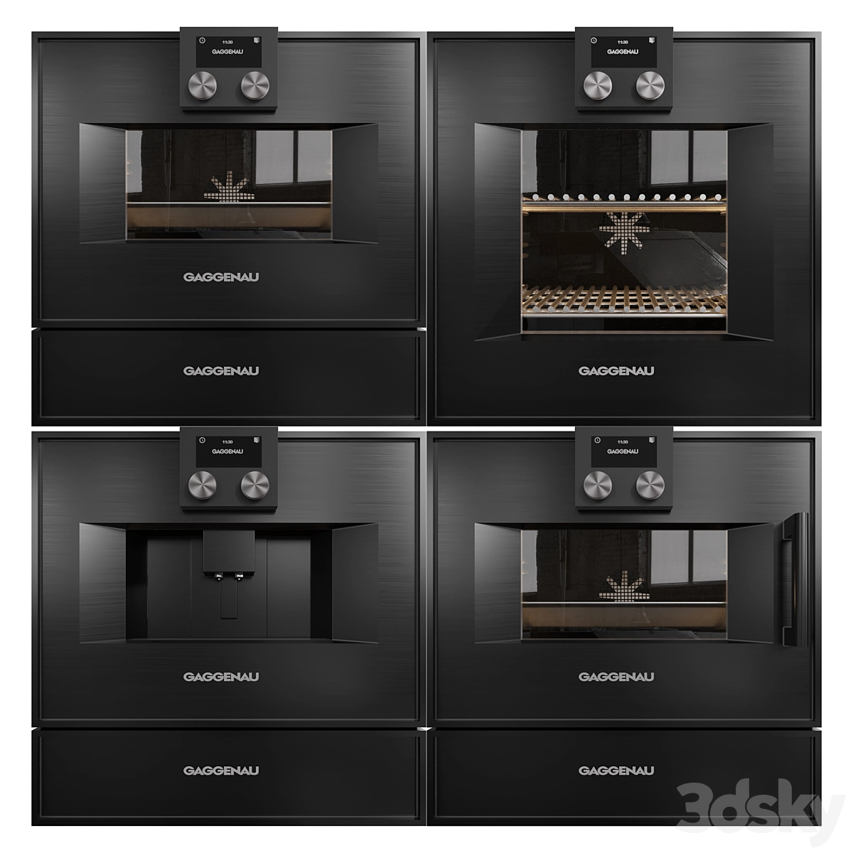 Gaggenau 烤箱3D模型预览图1 Gaggenau 烤箱3D模型预览图1