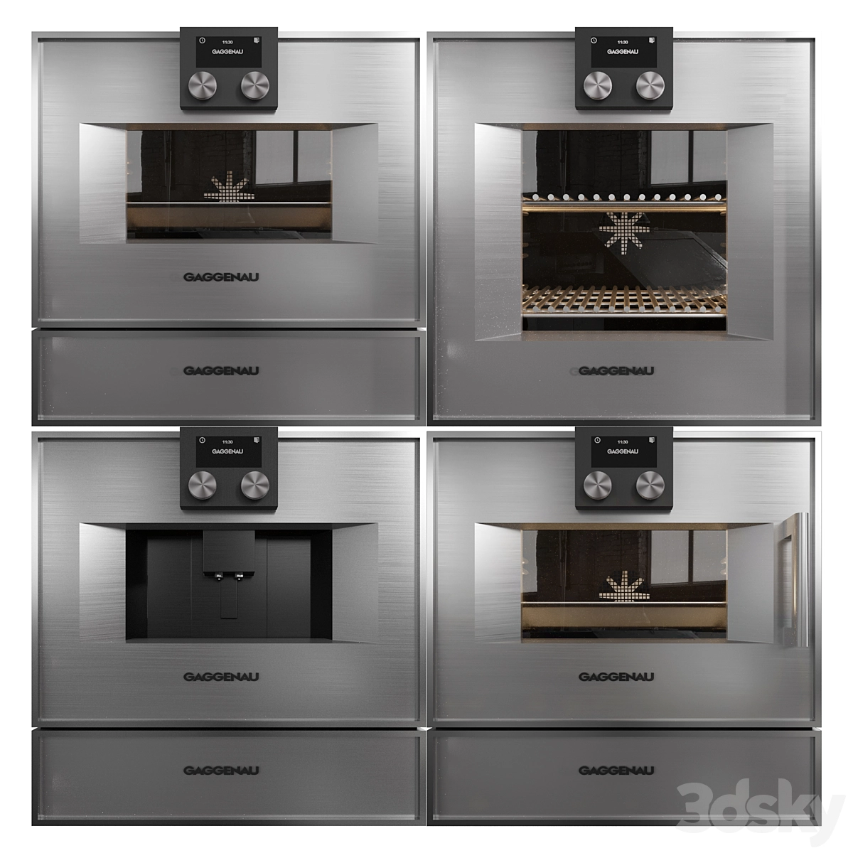 Gaggenau 烤箱3D模型预览图2 Gaggenau 烤箱3D模型预览图2
