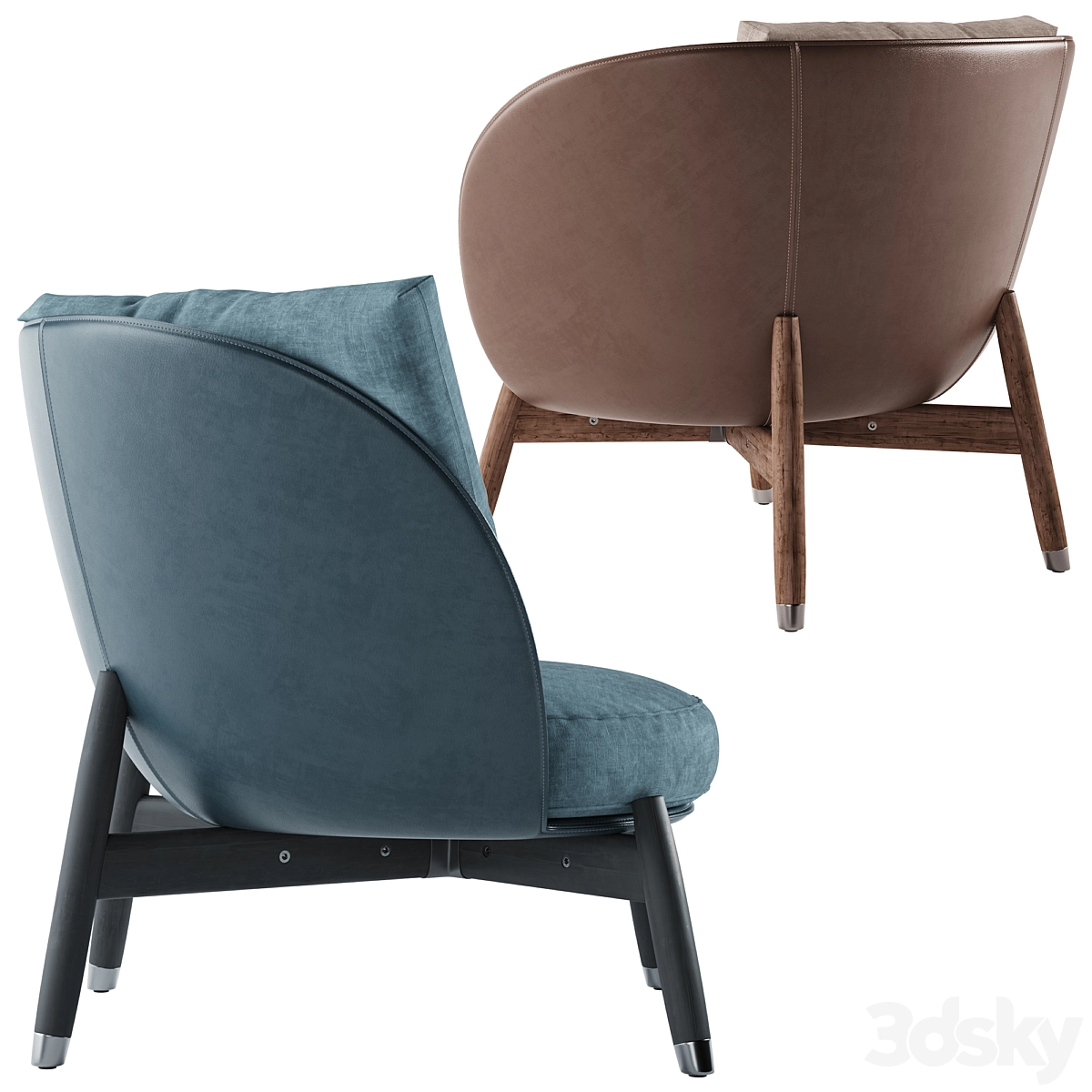 休闲扶手沙发椅3D模型预览图3 休闲扶手沙发椅3D模型预览图3