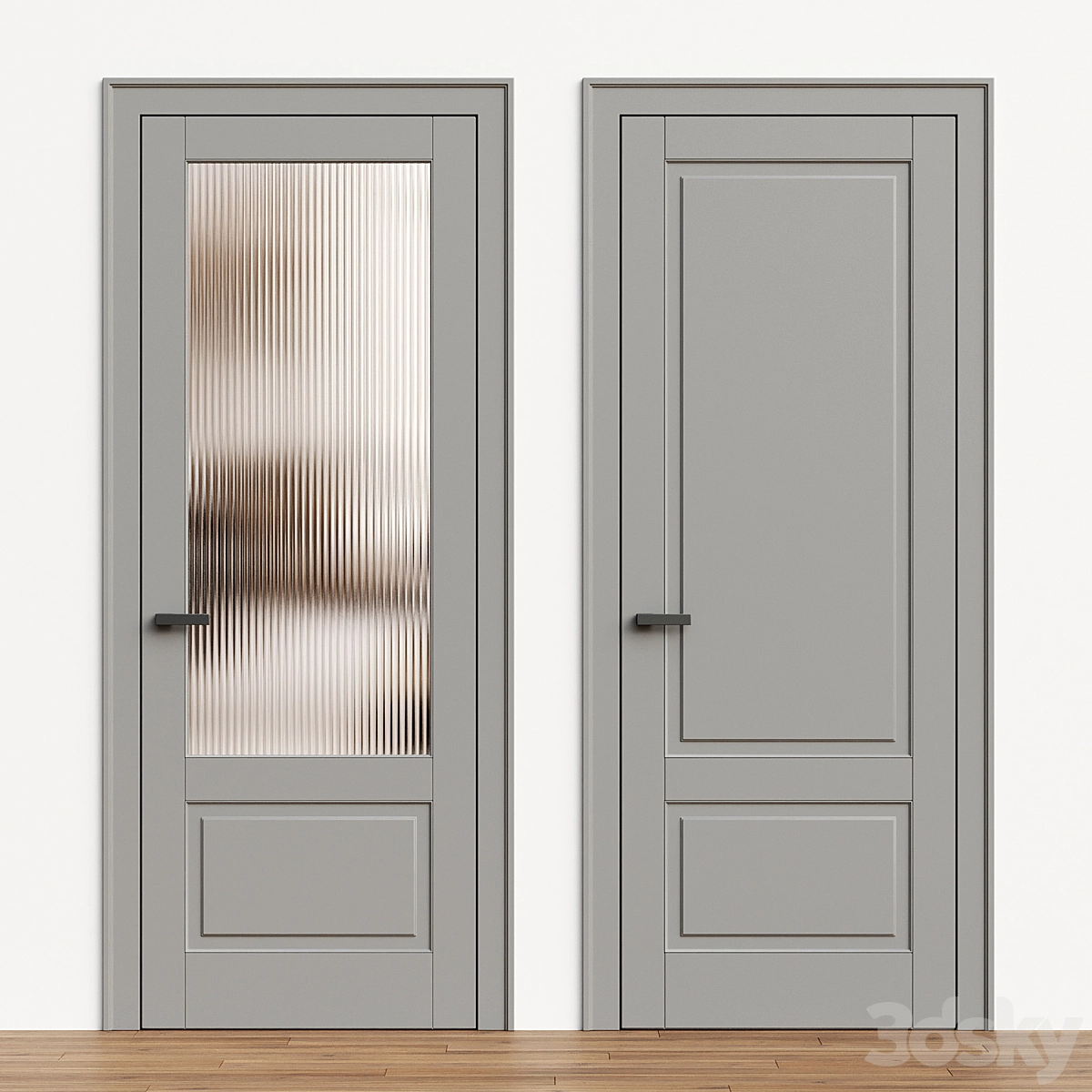 卧室门3D模型预览图2 卧室门3D模型预览图2