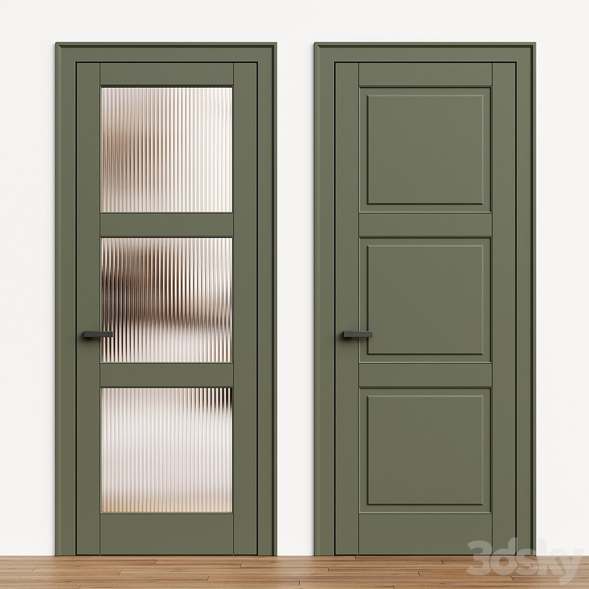 卧室门3D模型预览图3 卧室门3D模型预览图3