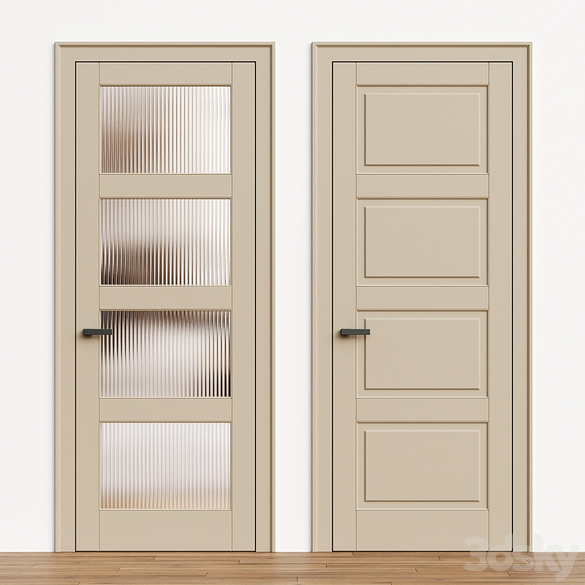 卧室门3D模型预览图4 卧室门3D模型预览图4