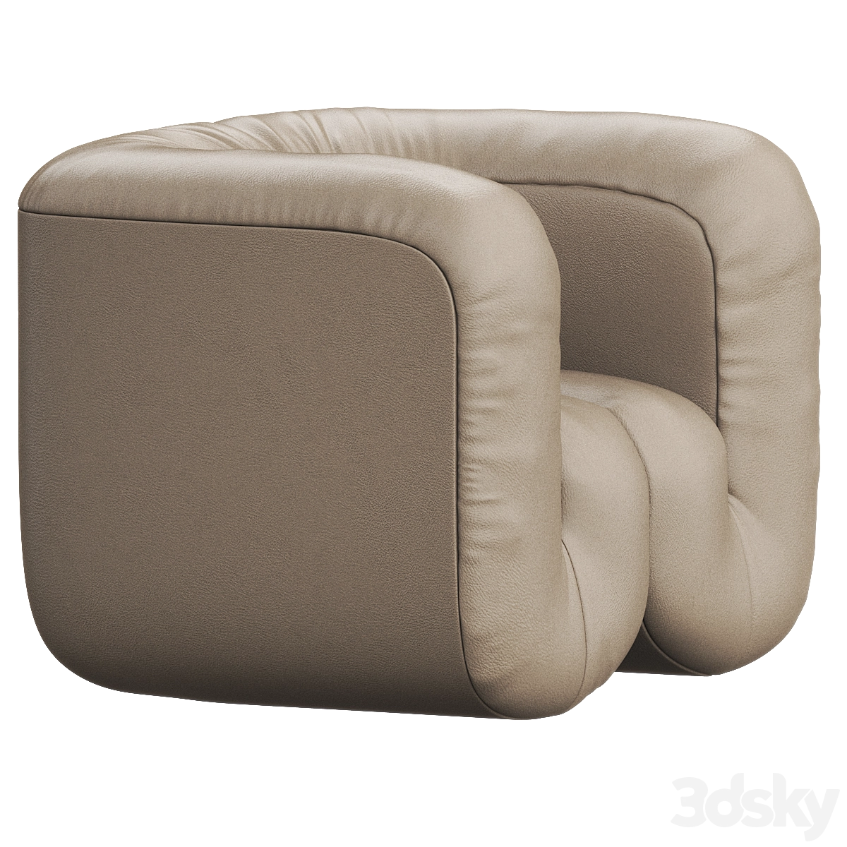 意式单人拳头沙发3D模型预览图2 意式单人拳头沙发3D模型预览图2