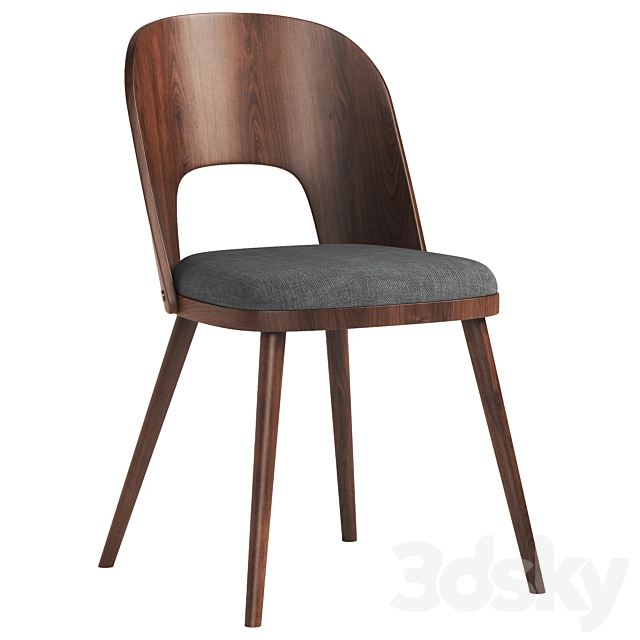 普椅实木椅3D模型预览图1 普椅实木椅3D模型预览图1