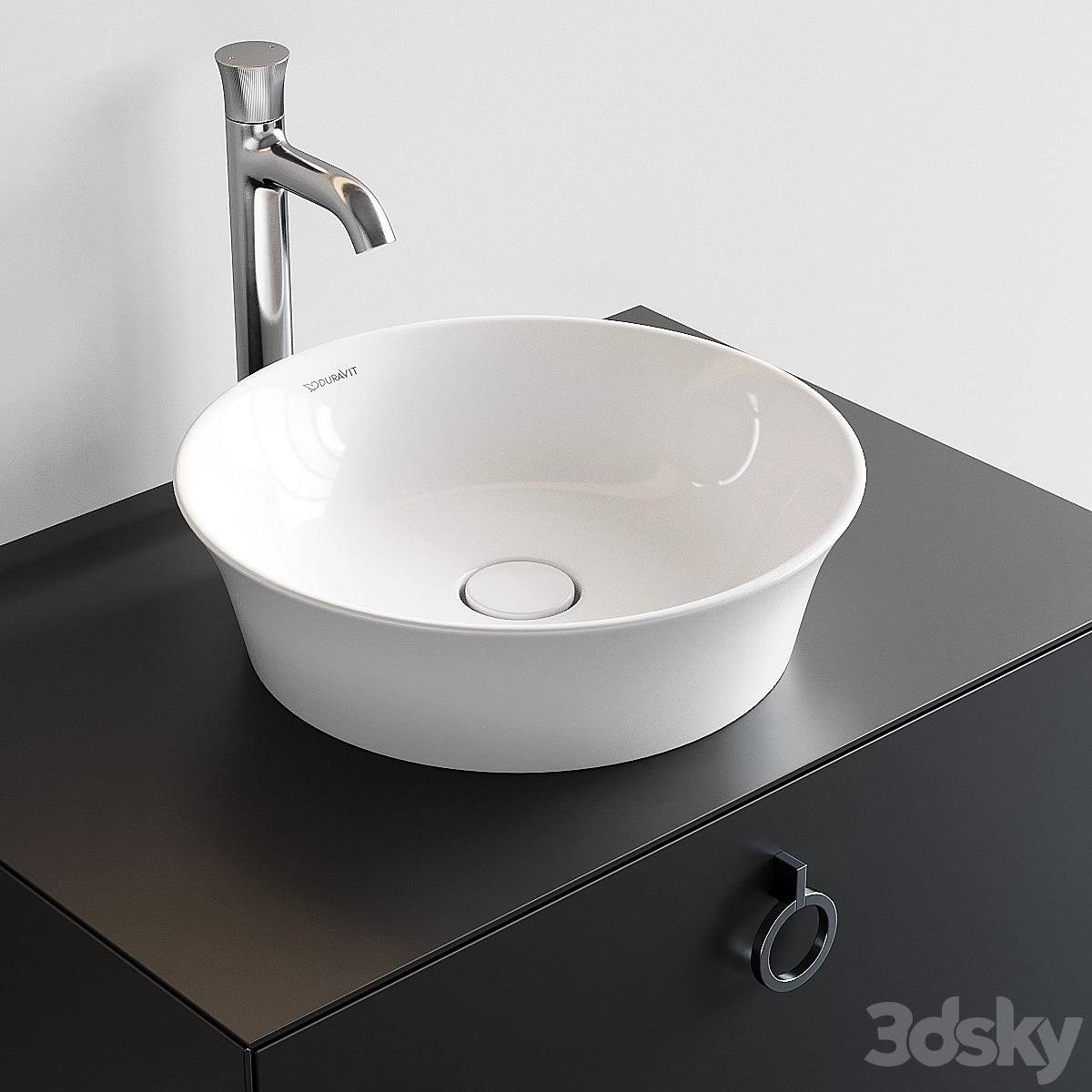 浴室柜卫浴组合3D模型预览图1 浴室柜卫浴组合3D模型预览图1