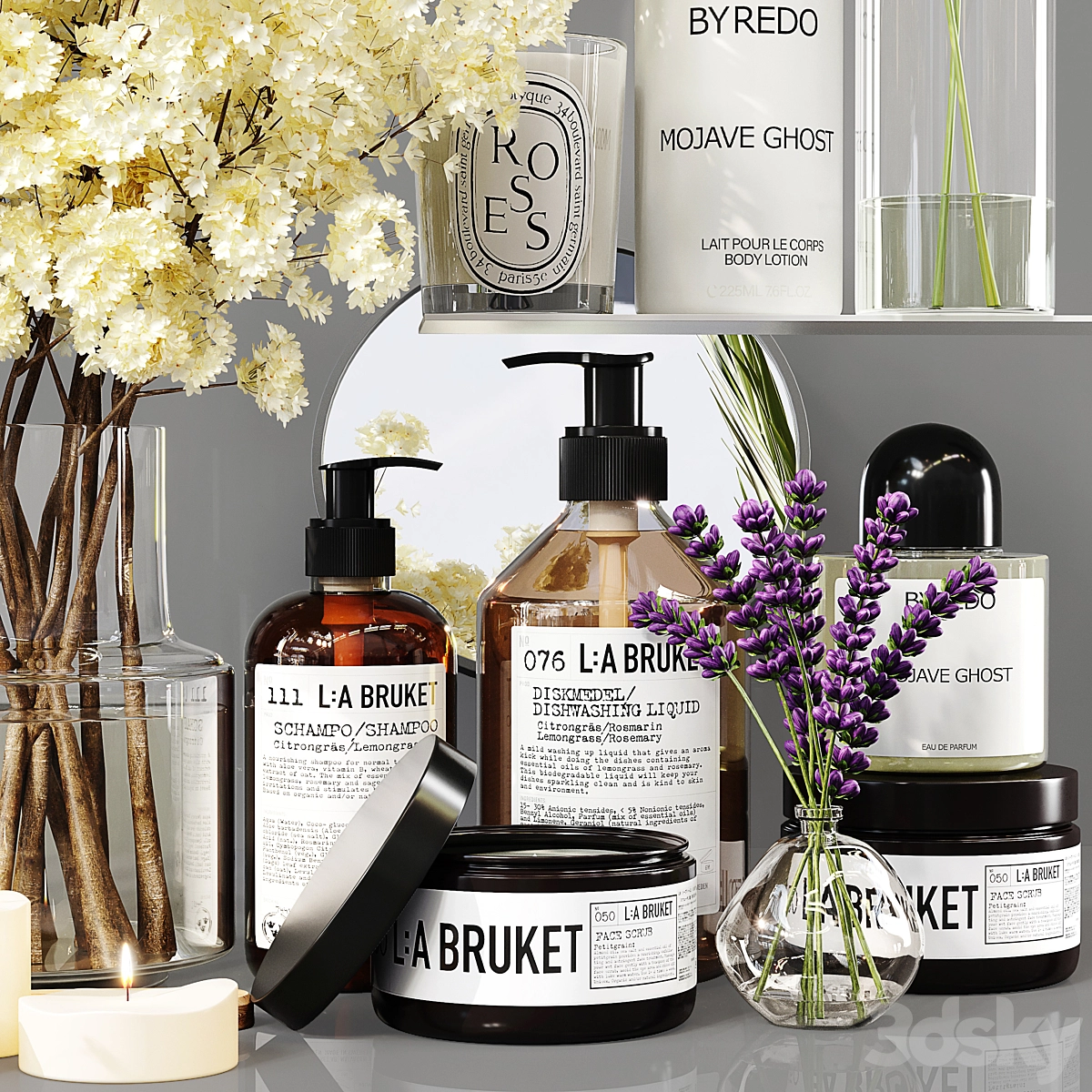 浴室装饰套装 016 3D模型预览图1 浴室装饰套装 016 3D模型预览图1