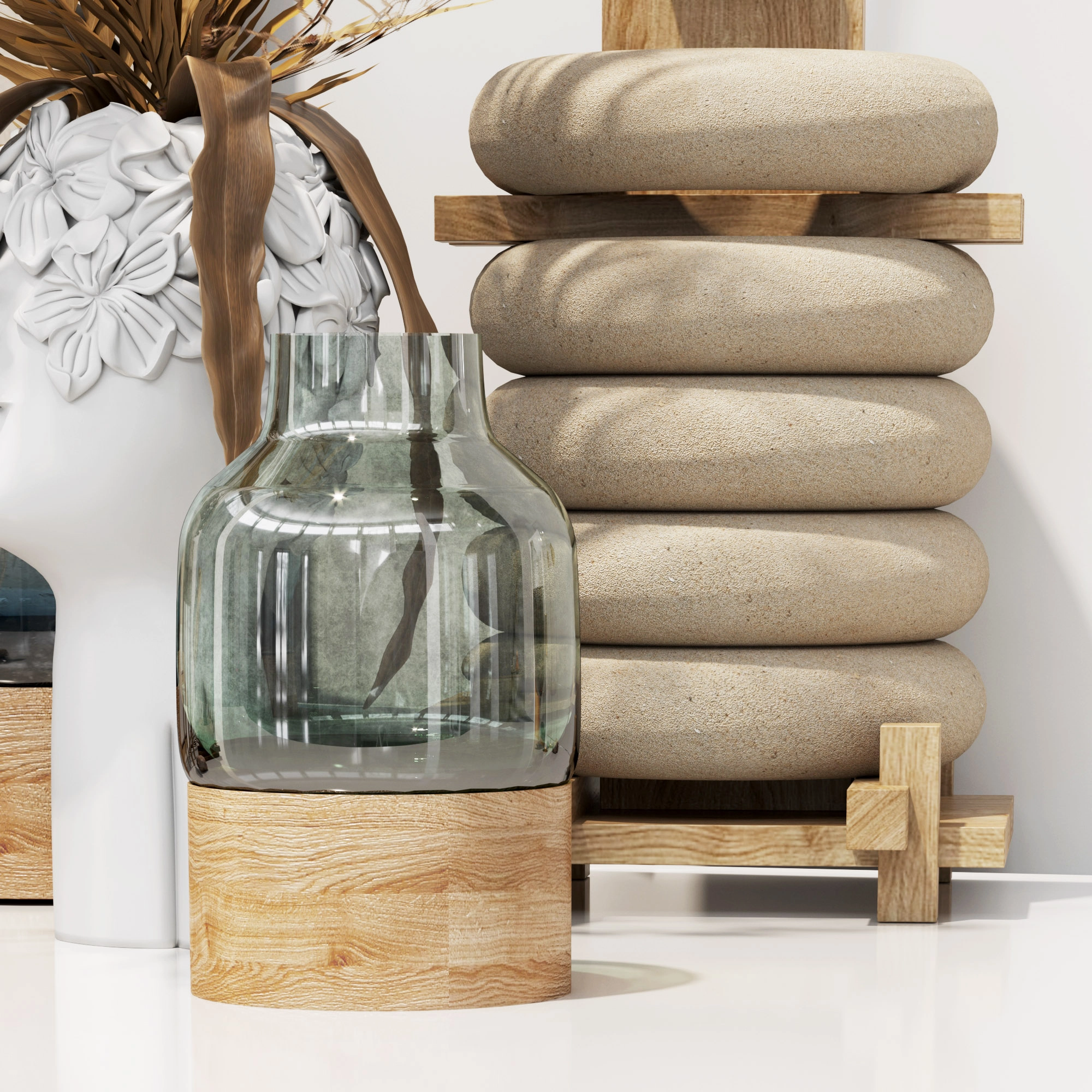 装饰套装—干花 3D模型预览图1 装饰套装—干花 3D模型预览图1