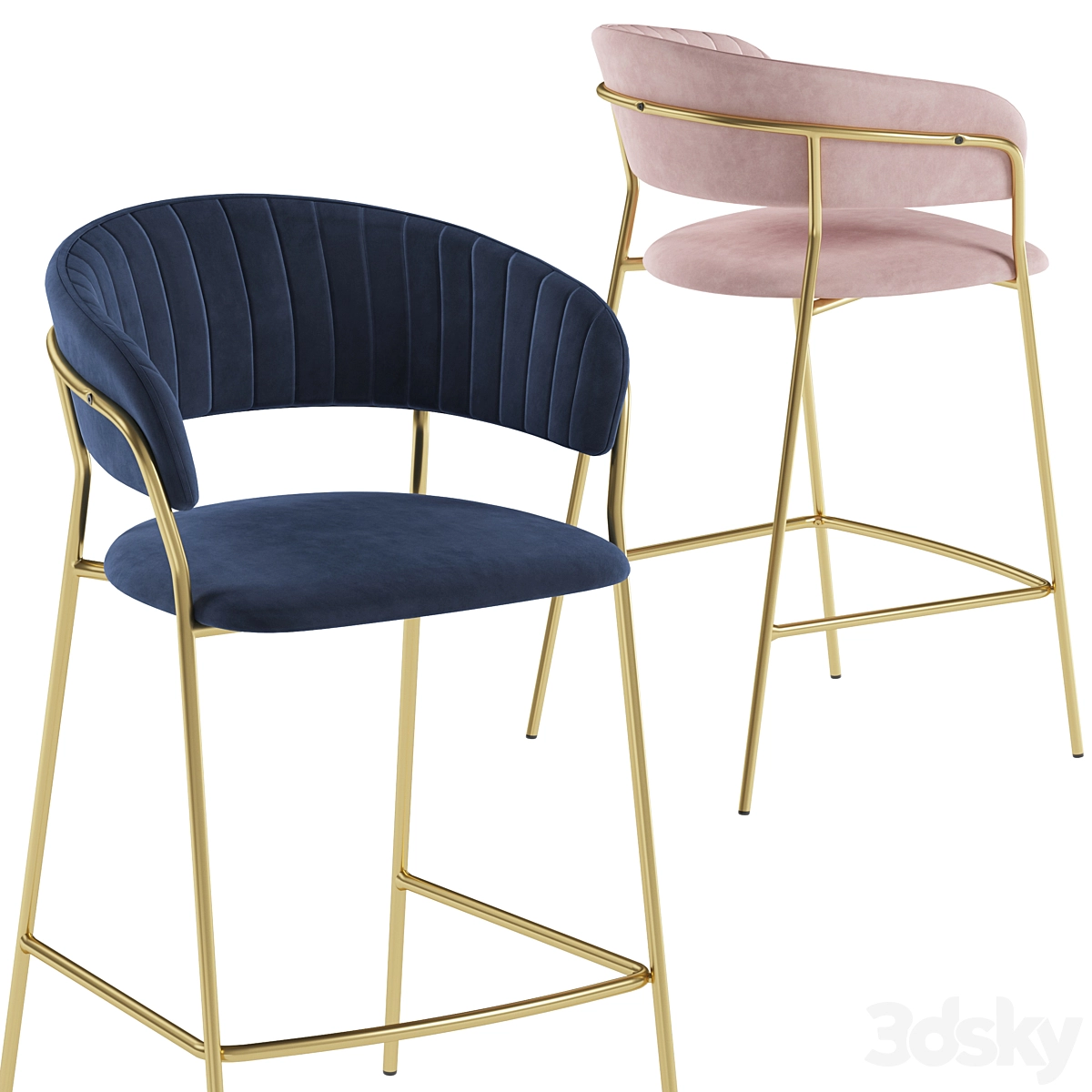 长脚吧椅3D模型预览图1 长脚吧椅3D模型预览图1